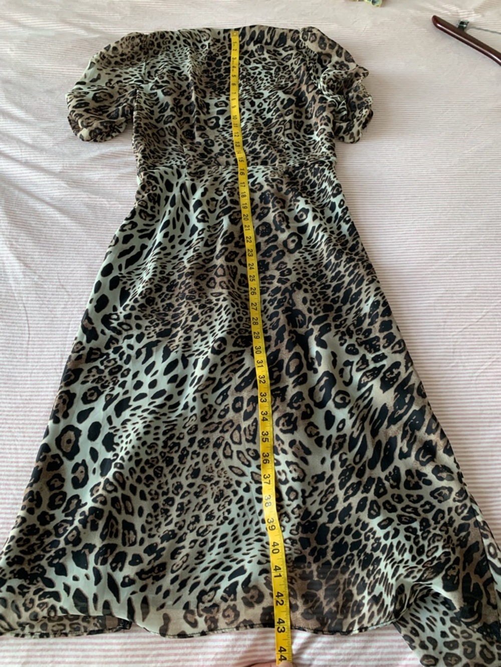 Anthropologie ASTR Leopard animal Print Midi Dress in Brown and Black Size M - Picture 13 of 14